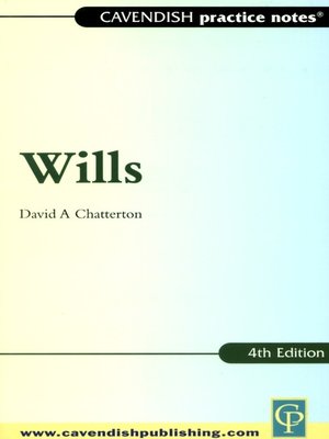 cover image of Practice Notes on Wills